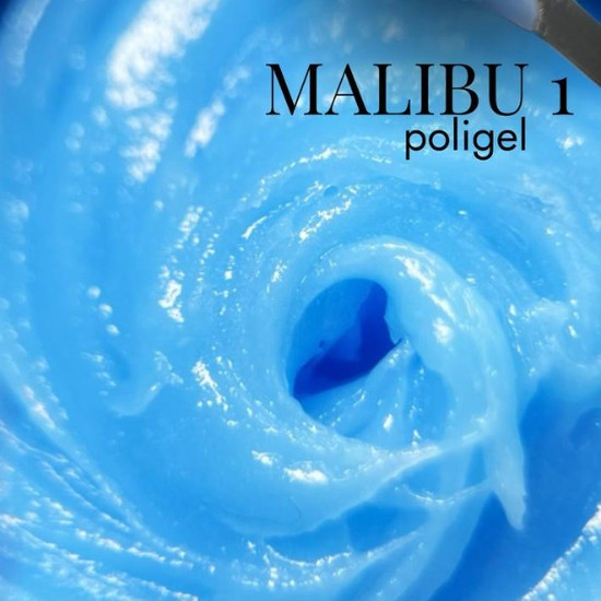 poligel MALIBU 01 15gr голубой